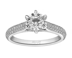 Best Apart Pierścionek z białego złota z brylantami - SI1/H - 1,35 ct - próba 750