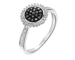Apart Pierścionek z białego złota z diamentami - 0,27 ct - próba 585< Pierścionki