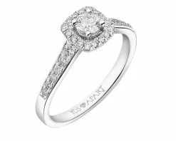 Apart Pierścionek z białego złota z brylantami - 0,48 ct - próba 750