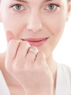 Apart Pierścionek z białego złota z brylantami - 0,48 ct - próba 750
