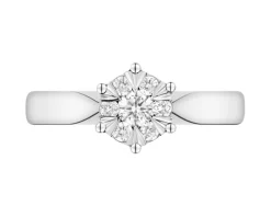 Apart Pierścionek z białego złota z brylantami - 0,25 ct - próba 585< Pierścionki