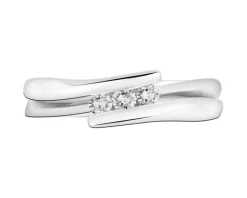 Apart Pierścionek z białego złota z brylantami - 0,11 ct - próba 585< Pierścionki