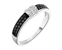Discount Apart Pierścionek z białego złota z brylantami - 0,27 ct - próba 585