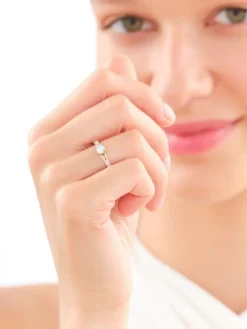Apart Pierścionek z żółtego i białego złota z brylantami - 0,39 ct - próba 585< Pierścionki