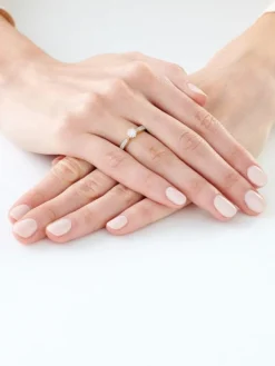 Apart Pierścionek z żółtego i białego złota z brylantami - 0,25 ct - próba 750< Pierścionki