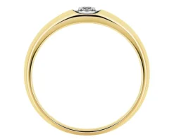 Apart Pierścionek z żółtego i białego złota z brylantem - 0,08 ct - próba 585< Wszystkie