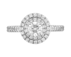 Apart Pierścionek z żółtego i białego złota z brylantami - SI2/H - 1,03 ct - próba 585< Pierścionki