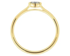 Apart Pierścionek z żółtego i białego złota z brylantem - 0,08 ct - próba 585< Pierścionki