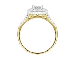 Apart Pierścionek z żółtego i białego złota z diamentami - 0,45 ct - próba 585< Pierścionki