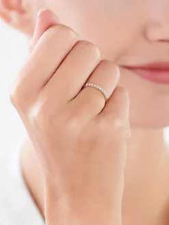 New Apart Pierścionek z żółtego i białego złota z brylantami - 0,06 ct - próba 585