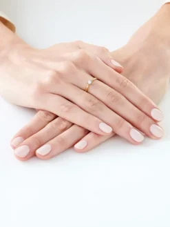 Apart Pierścionek z żółtego i białego złota z brylantem - 0,05 ct - próba 750< Pierścionki