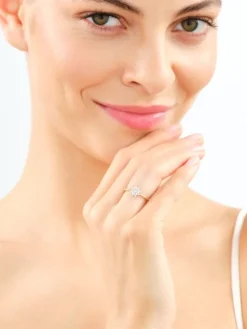 Apart Pierścionek z żółtego i białego złota z brylantami - 0,15 ct - próba 585< Wszystkie