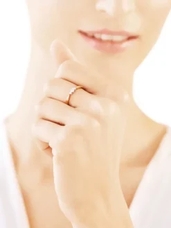 Apart Pierścionek z żółtego i białego złota z brylantami - 0,14 ct - próba 585< Pierścionki