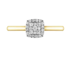 Apart Pierścionek z żółtego i białego złota z brylantami - 0,10 ct - próba 585< Wszystkie