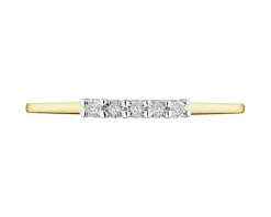 Apart Pierścionek z żółtego i białego złota z diamentami - 0,02 ct - próba 585< Wszystkie