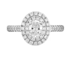 Apart Pierścionek z żółtego i białego złota z diamentami - SI1/H - 1,00 ct - próba 585< Pierścionki