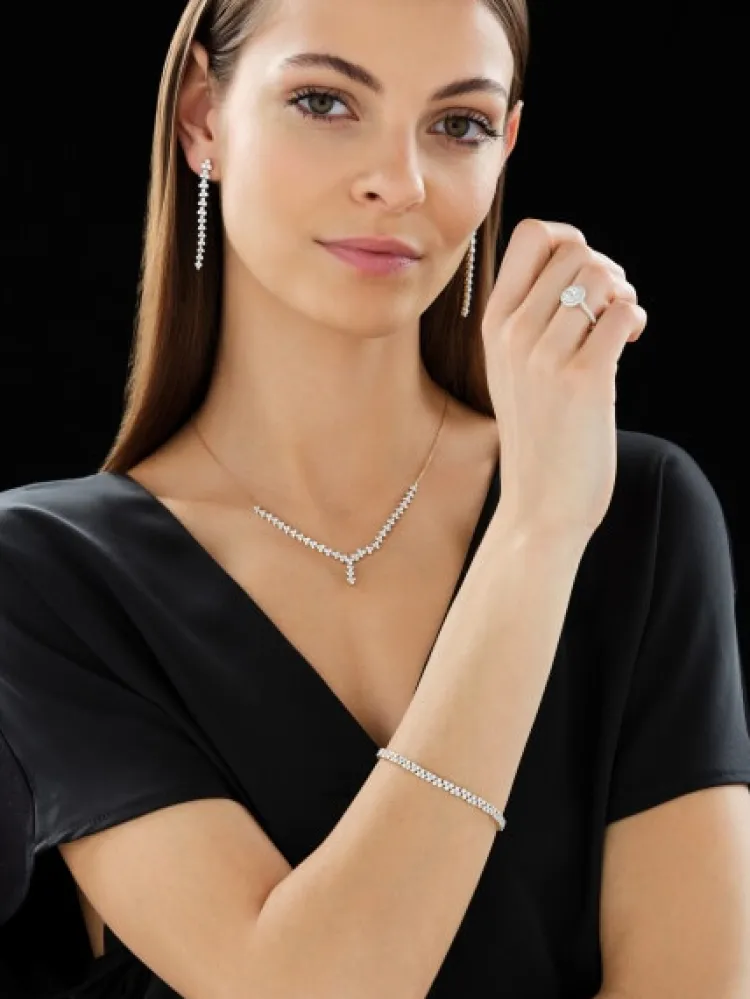 Apart Pierścionek z żółtego i białego złota z diamentami - SI1/H - 1,00 ct - próba 585< Pierścionki