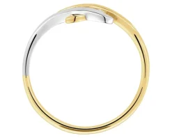 Apart Pierścionek z żółtego i białego złota z brylantami - 0,07 ct - próba 585< Pierścionki