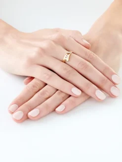 Apart Pierścionek z żółtego i białego złota z brylantami - 0,11 ct - próba 585< Pierścionki