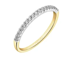 Apart Pierścionek z żółtego i białego złota z brylantami - 0,15 ct - próba 585< Pierścionki