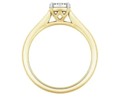 Best Apart Pierścionek z żółtego i białego złota z diamentami - 0,06 ct - próba 585