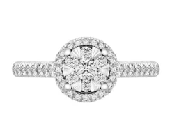 Apart Pierścionek z żółtego i białego złota z brylantami - 0,34 ct - próba 585< Pierścionki