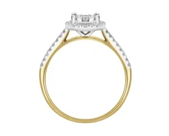 Apart Pierścionek z żółtego i białego złota z brylantami - 0,34 ct - próba 585< Pierścionki