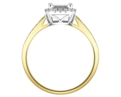 Apart Pierścionek z żółtego i białego złota z diamentami - 0,50 ct - próba 585< Wszystkie