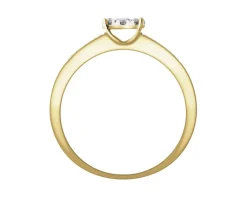 Apart Pierścionek z żółtego i białego złota z brylantami - 0,21 ct - próba 585< Pierścionki