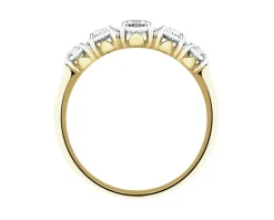 Apart Pierścionek z żółtego i białego złota z brylantami - 0,40 ct - próba 585< Pierścionki