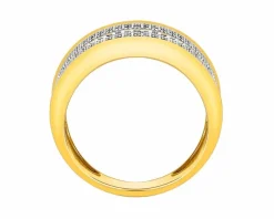 Apart Pierścionek z żółtego złota z diamentami - 0,30 ct - próba 585< Pierścionki