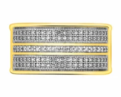 Apart Pierścionek z żółtego złota z diamentami - 0,30 ct - próba 585< Pierścionki