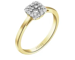 Apart Pierścionek z żółtego złota z brylantami - 0,26 ct - próba 585< Pierścionki