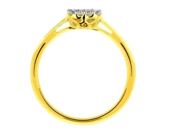 Apart Pierścionek z żółtego złota z brylantami - 0,26 ct - próba 585< Pierścionki