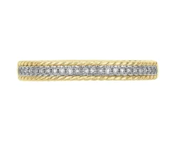 Apart Pierścionek z żółtego złota z diamentami - 0,07 ct - próba 585< Wszystkie