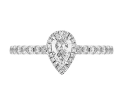 Best Apart Pierścionek z żółtego złota z diamentami - SI2/H - 0,60 ct - próba 585