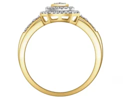 Apart Pierścionek z żółtego złota z brylantami - 0,26 ct - próba 585< Pierścionki