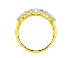 Apart Pierścionek z żółtego złota z diamentami - 0,80 ct - próba 585< Pierścionki