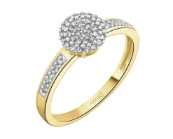 Apart Pierścionek z żółtego złota z diamentami - 0,15 ct - próba 585< Pierścionki