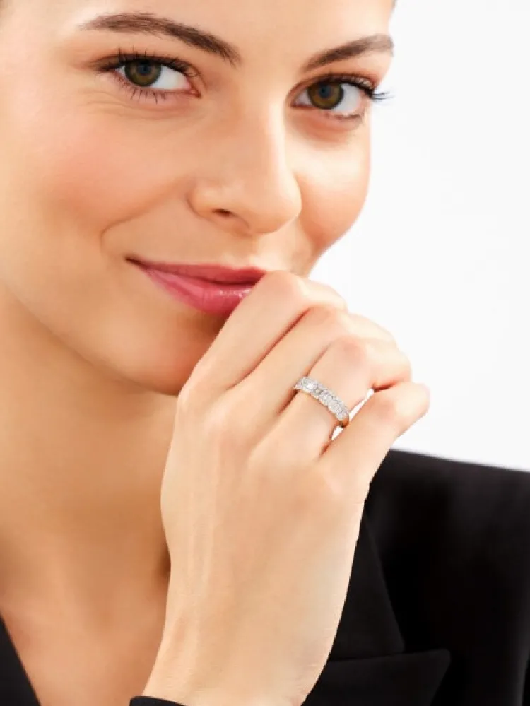 Sale Apart Pierścionek z żółtego złota z diamentami - 0,49 ct - próba 585