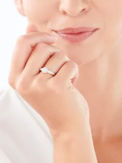 Apart Pierścionek z żółtego złota z brylantami - 0,20 ct - próba 585< Pierścionki