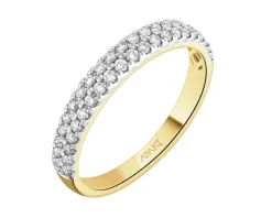Apart Pierścionek z żółtego złota z brylantami - 0,36 ct - próba 585< Wszystkie