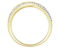 Clearance Apart Pierścionek z żółtego złota z diamentami - 0,15 ct - próba 585