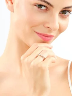 Clearance Apart Pierścionek z żółtego złota z diamentami - 0,15 ct - próba 585