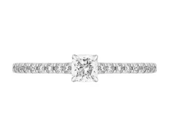 Outlet Apart Pierścionek z żółtego złota z diamentami - 0,40 ct - próba 585