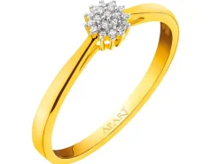 Apart Pierścionek z żółtego złota z diamentami - 0,04 ct - próba 375< Pierścionki