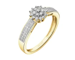 Clearance Apart Pierścionek z żółtego złota z diamentami - 0,24 ct - próba 585