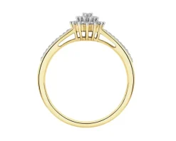 Clearance Apart Pierścionek z żółtego złota z diamentami - 0,24 ct - próba 585