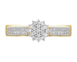 Clearance Apart Pierścionek z żółtego złota z diamentami - 0,24 ct - próba 585