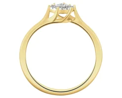 Apart Pierścionek z żółtego złota z diamentami - 0,07 ct - próba 585< Wszystkie